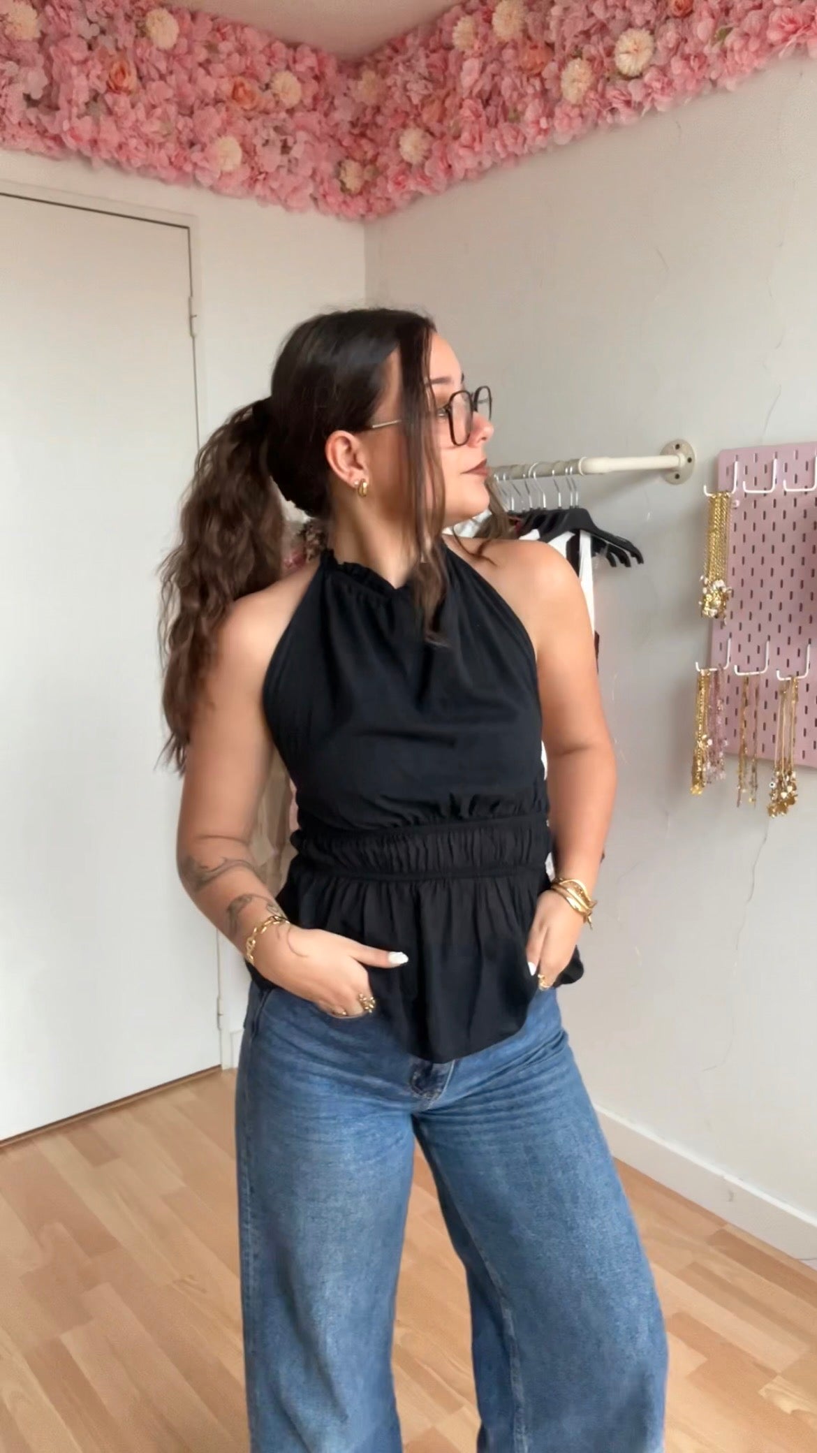 Top dos nu Carla Noir