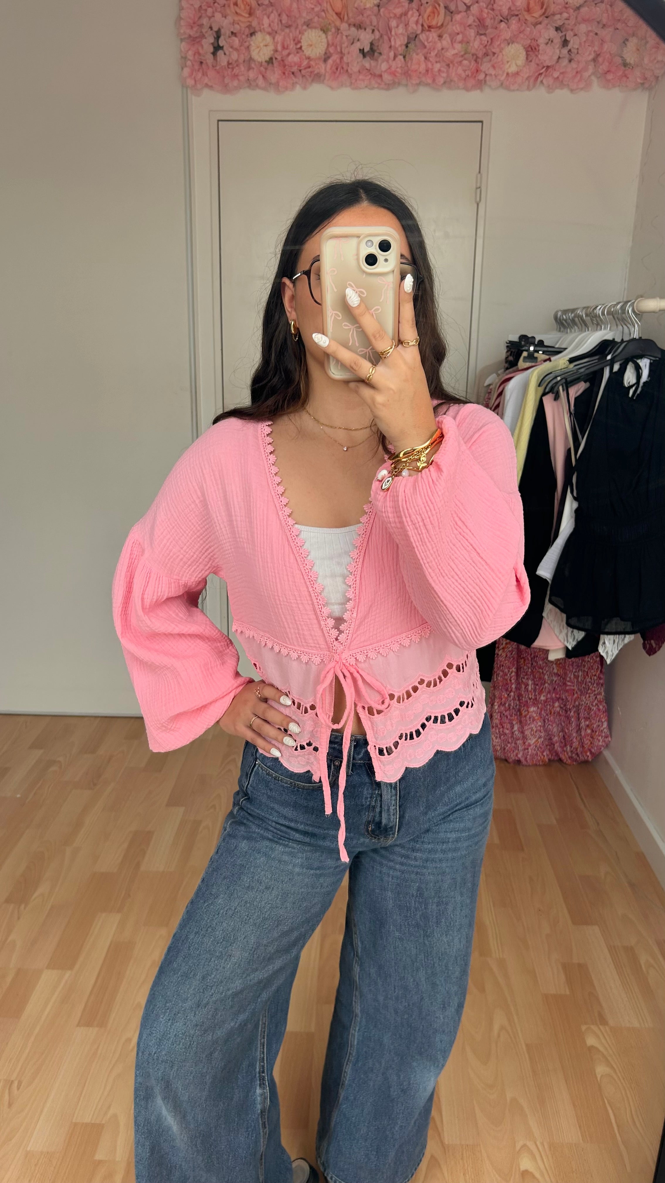 Blouse brodée Lila Rose