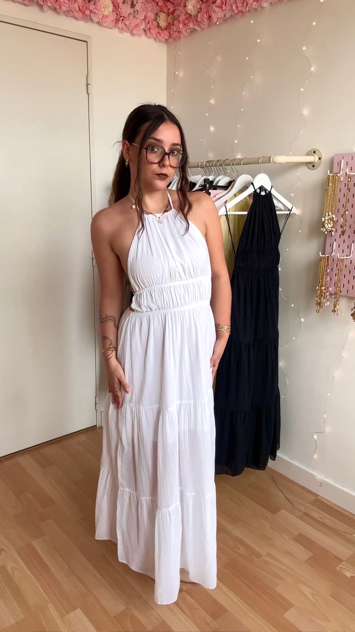 Robe dos nu Carla blanche