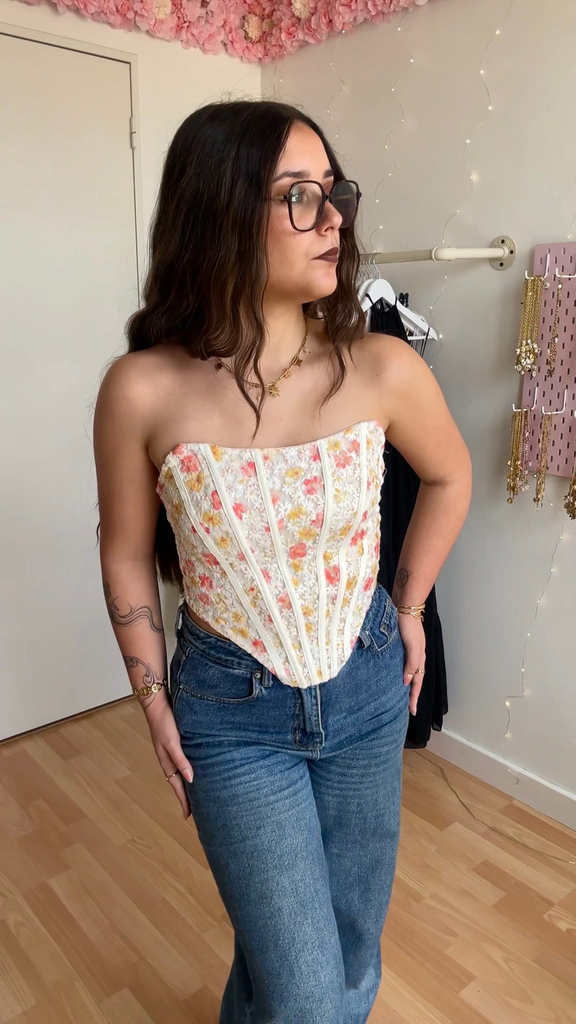 Corset Flora Blanc