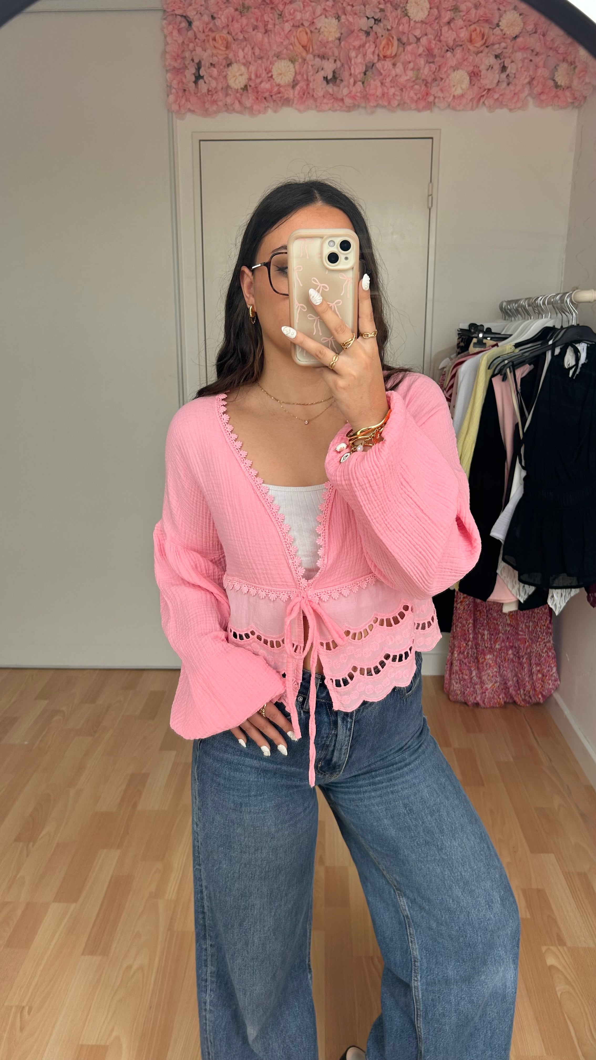 Blouse brodée Lila Rose