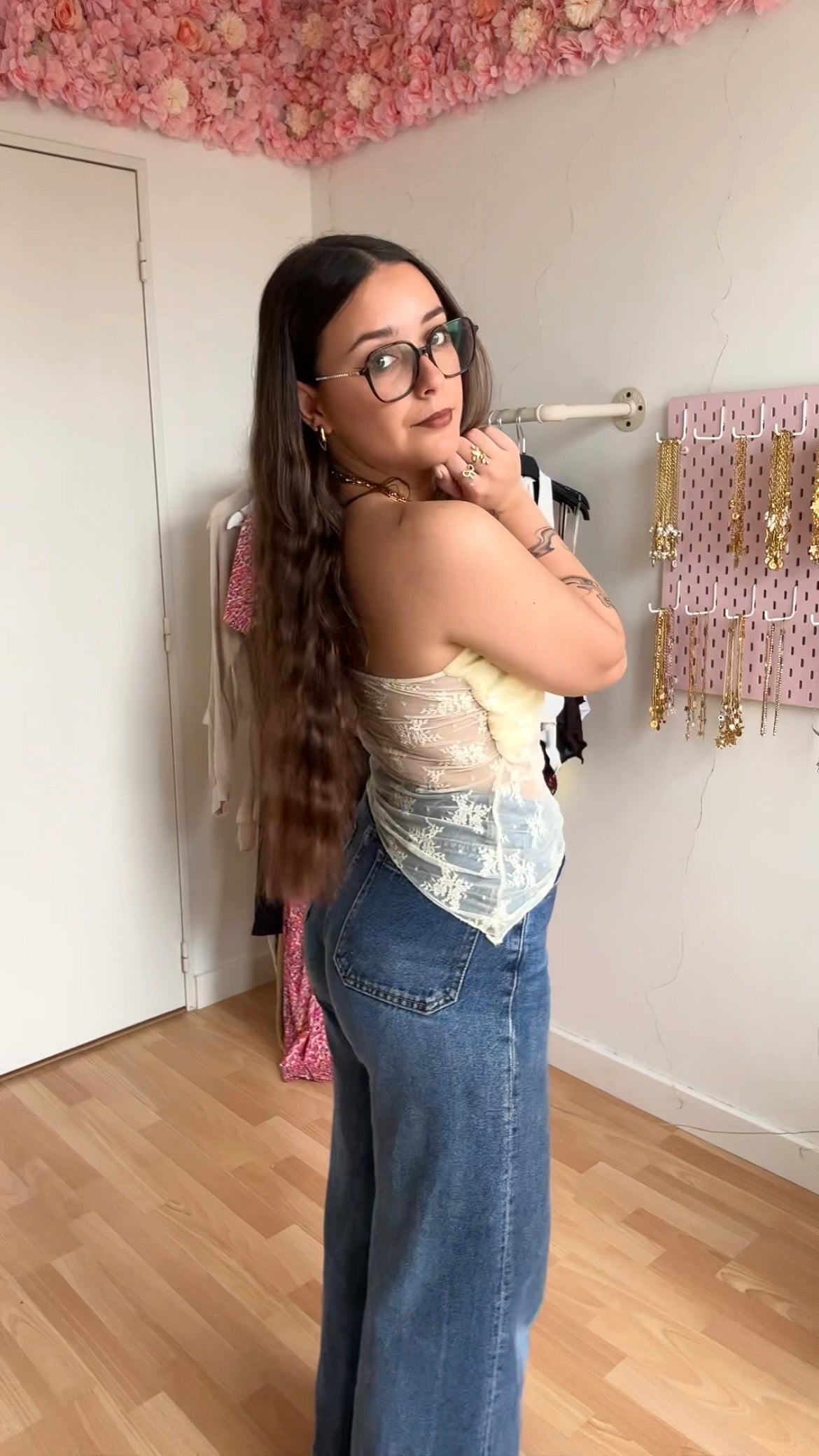Top bustier Sienna Rose Jaune