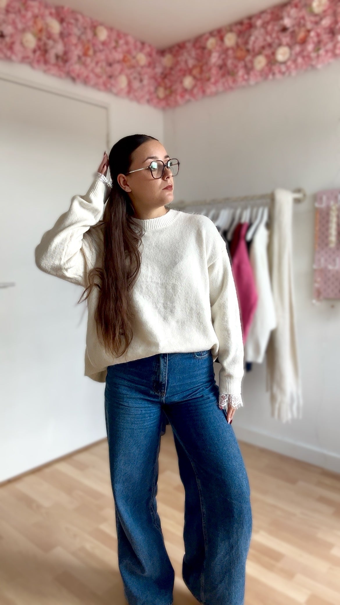Pull Ambre Blanc