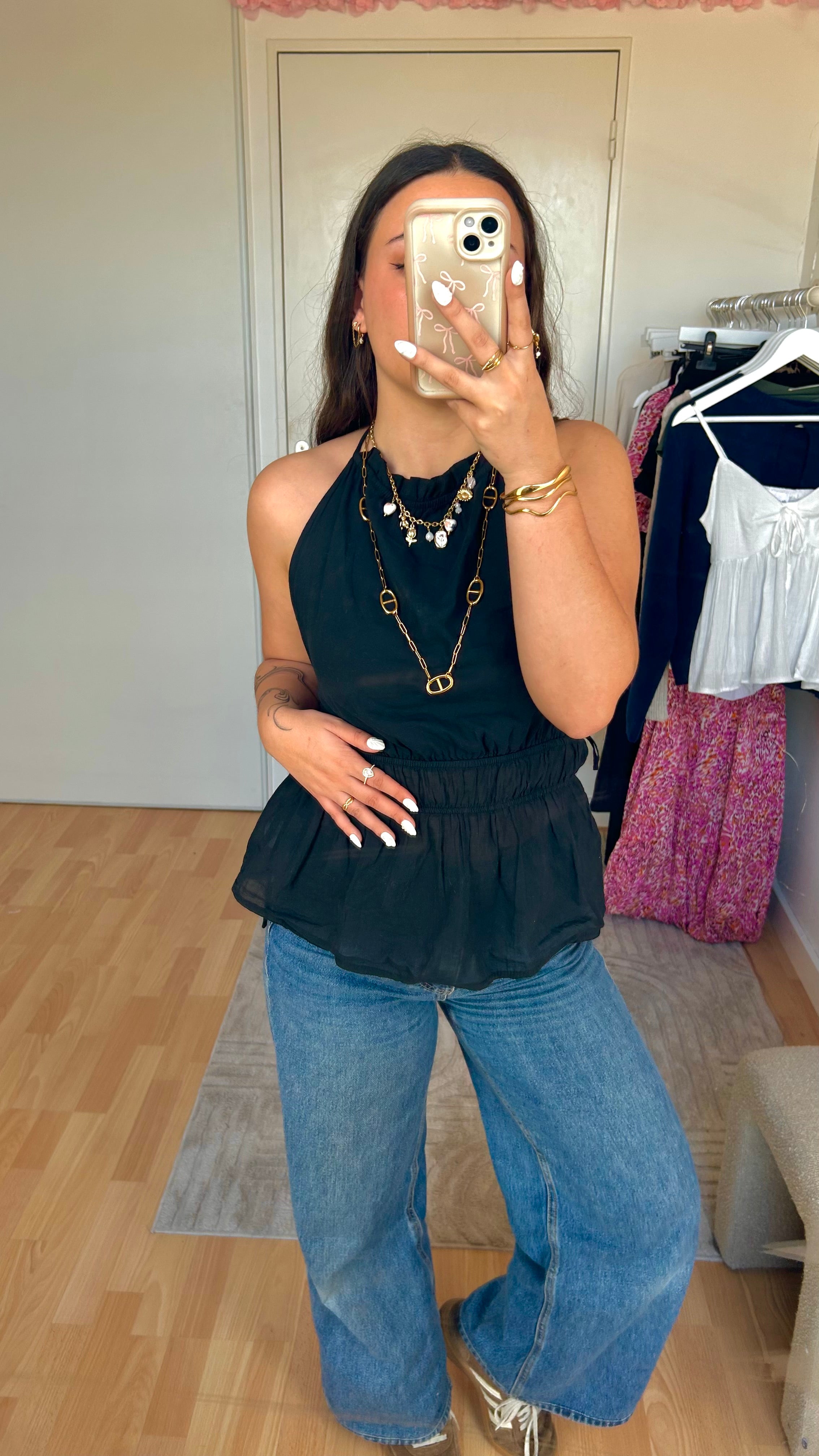 Top dos nu Carla Noir