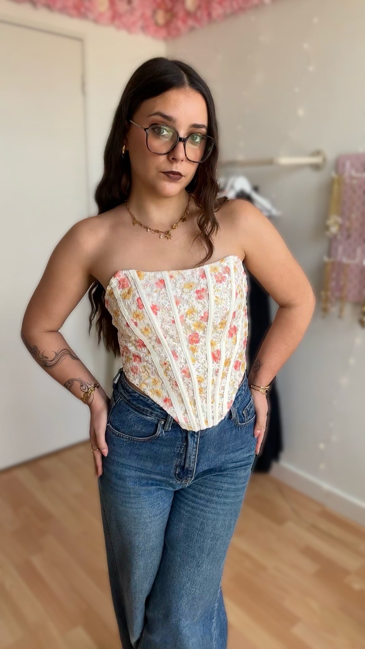 Corset Flora Blanc