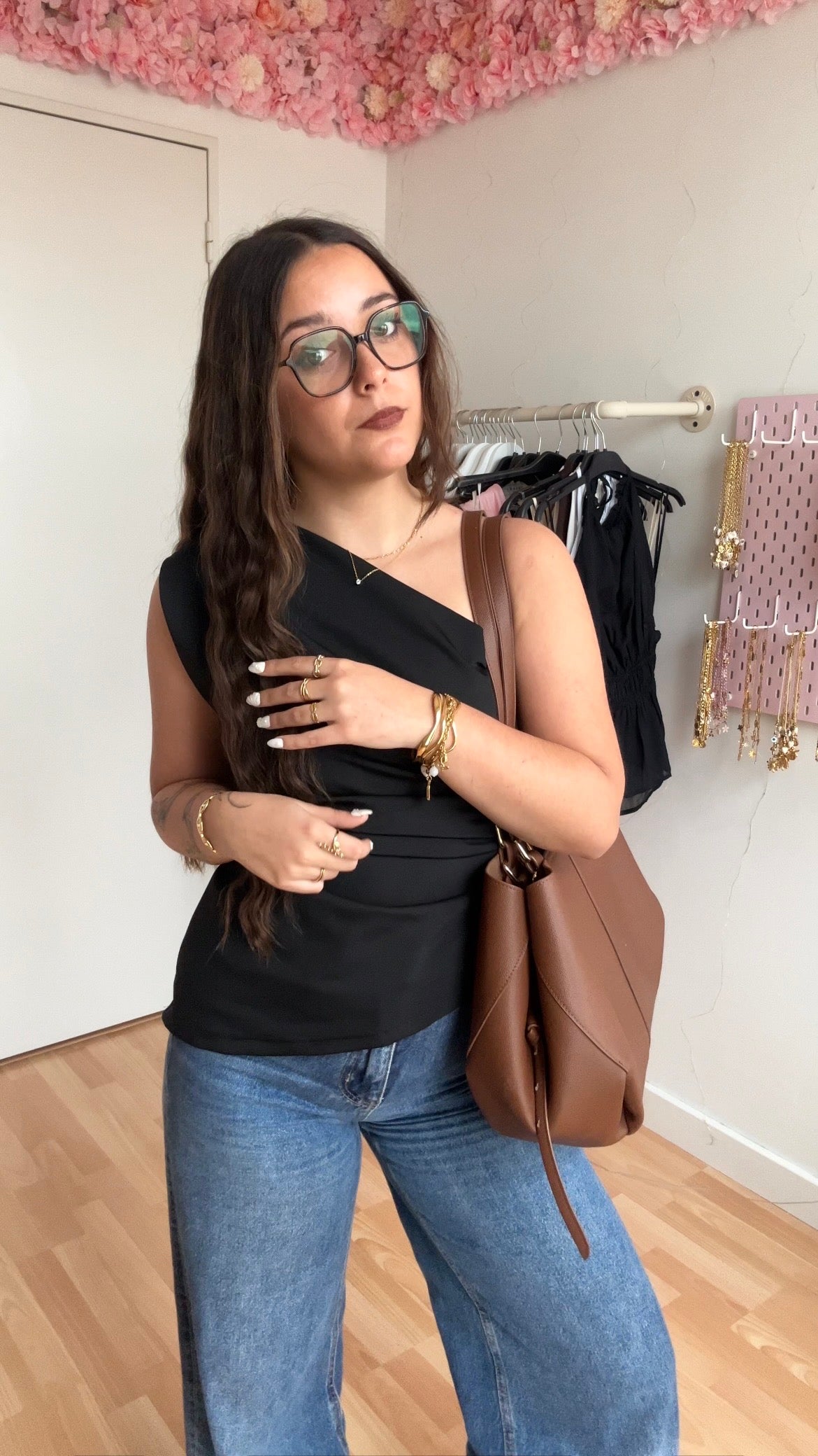 Top asymétrique Elsa Noir