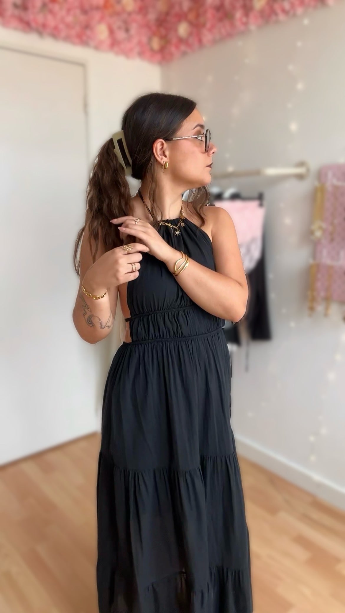 Robe dos nu Carla Noire