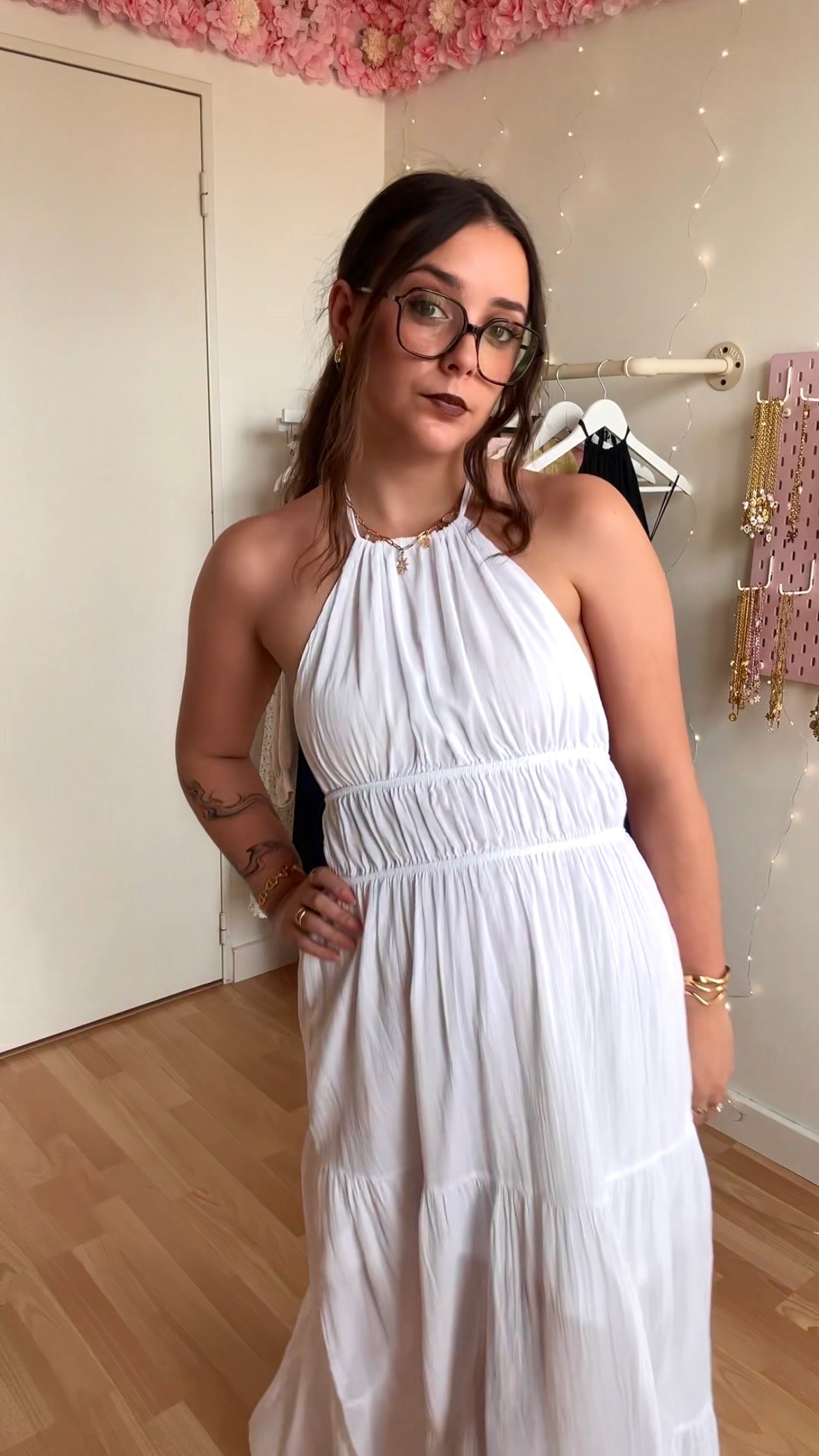 Robe dos nu Carla blanche