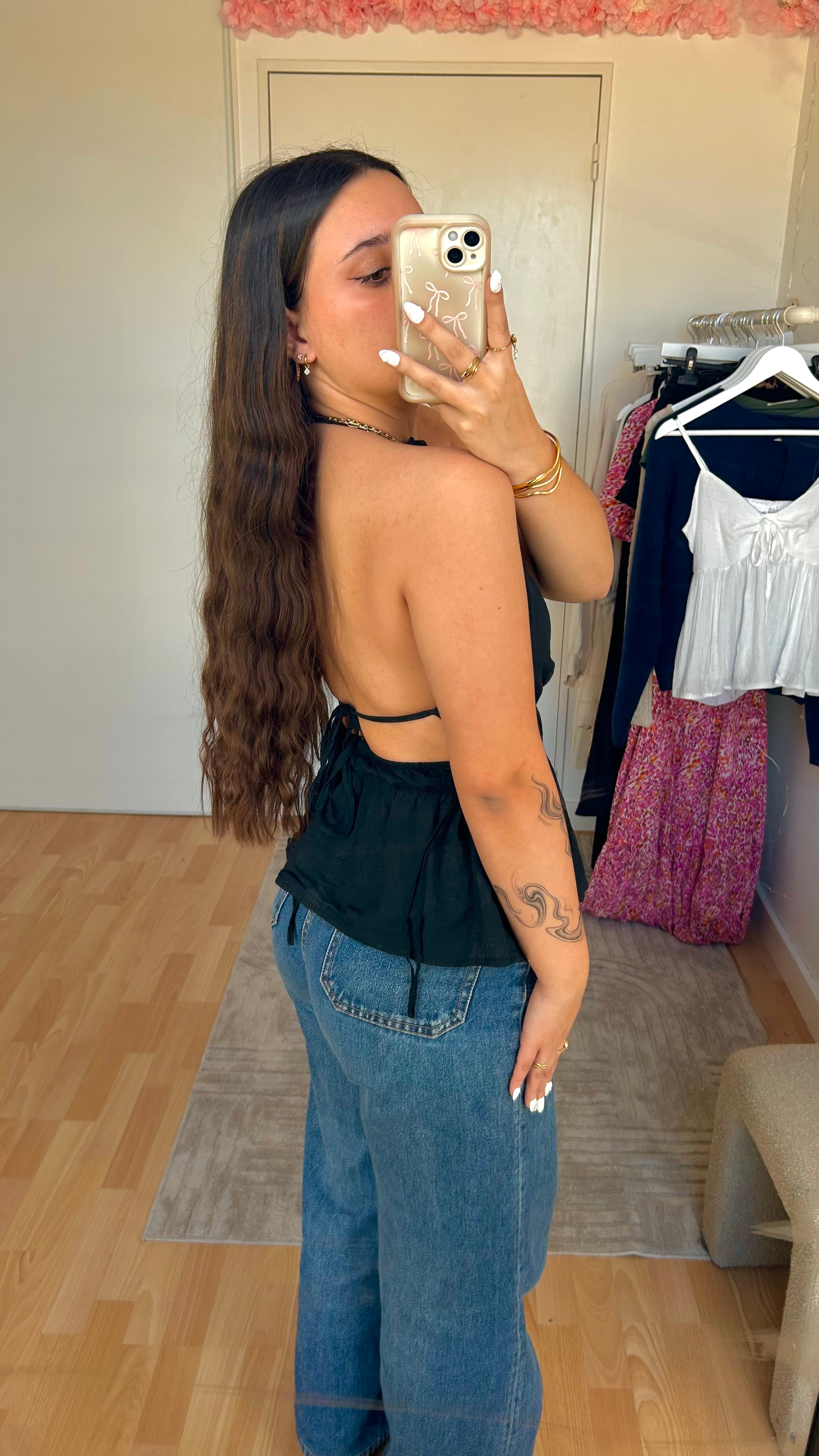 Top dos nu Carla Noir