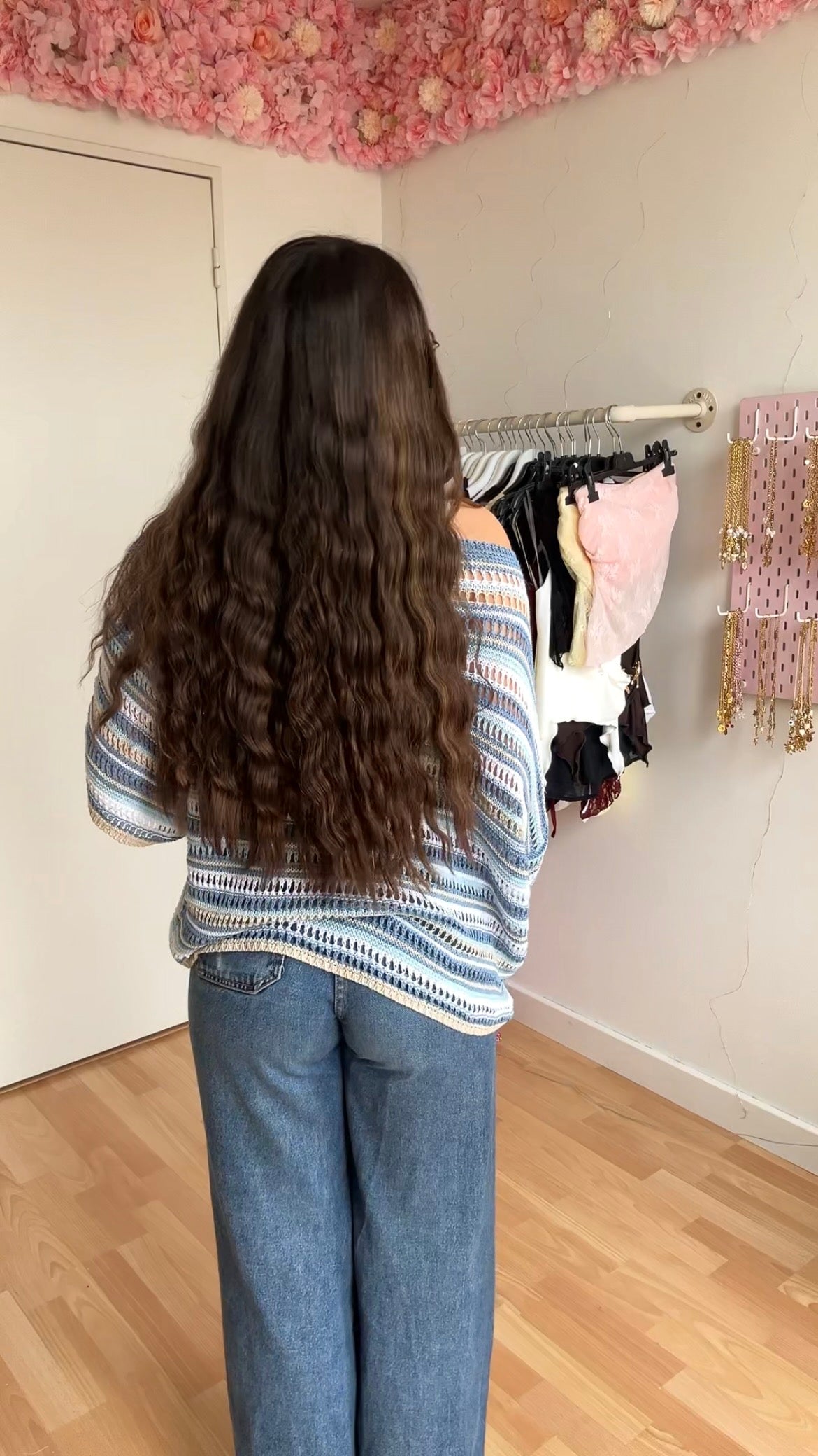 Top en crochet Vaïna Bleu