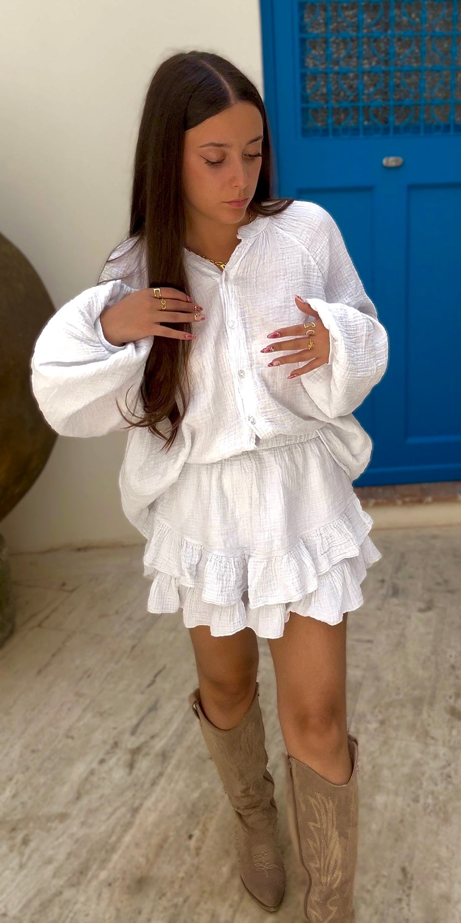 Chemise + Jupe short Vanilla
