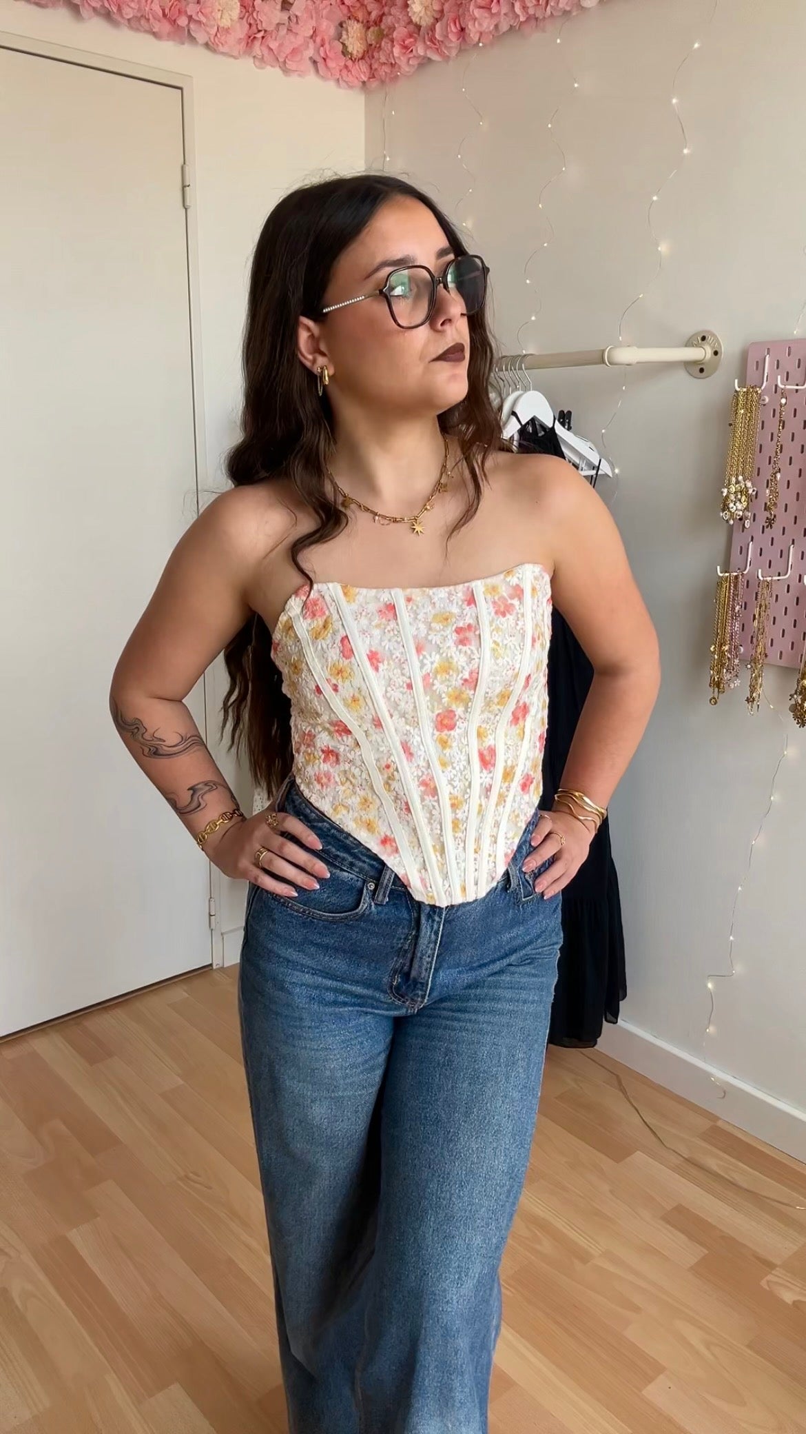 Corset Flora Blanc