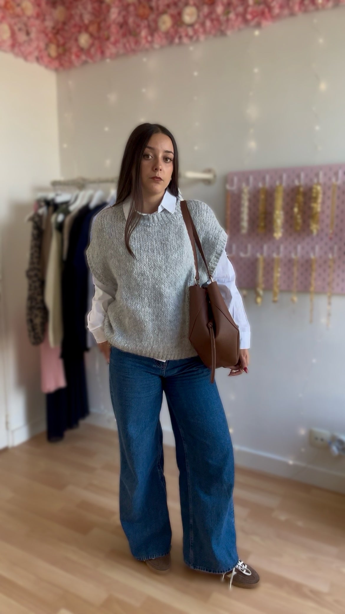 Pull sans manches Manon Gris