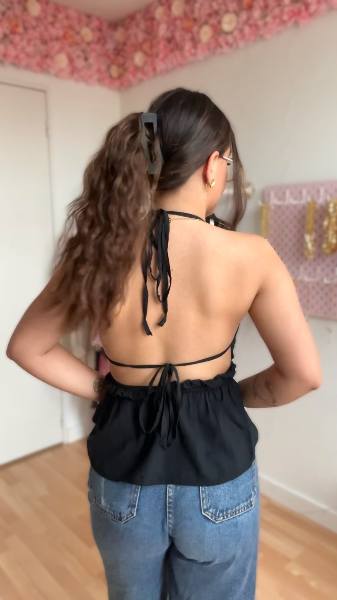 Top dos nu Carla Noir