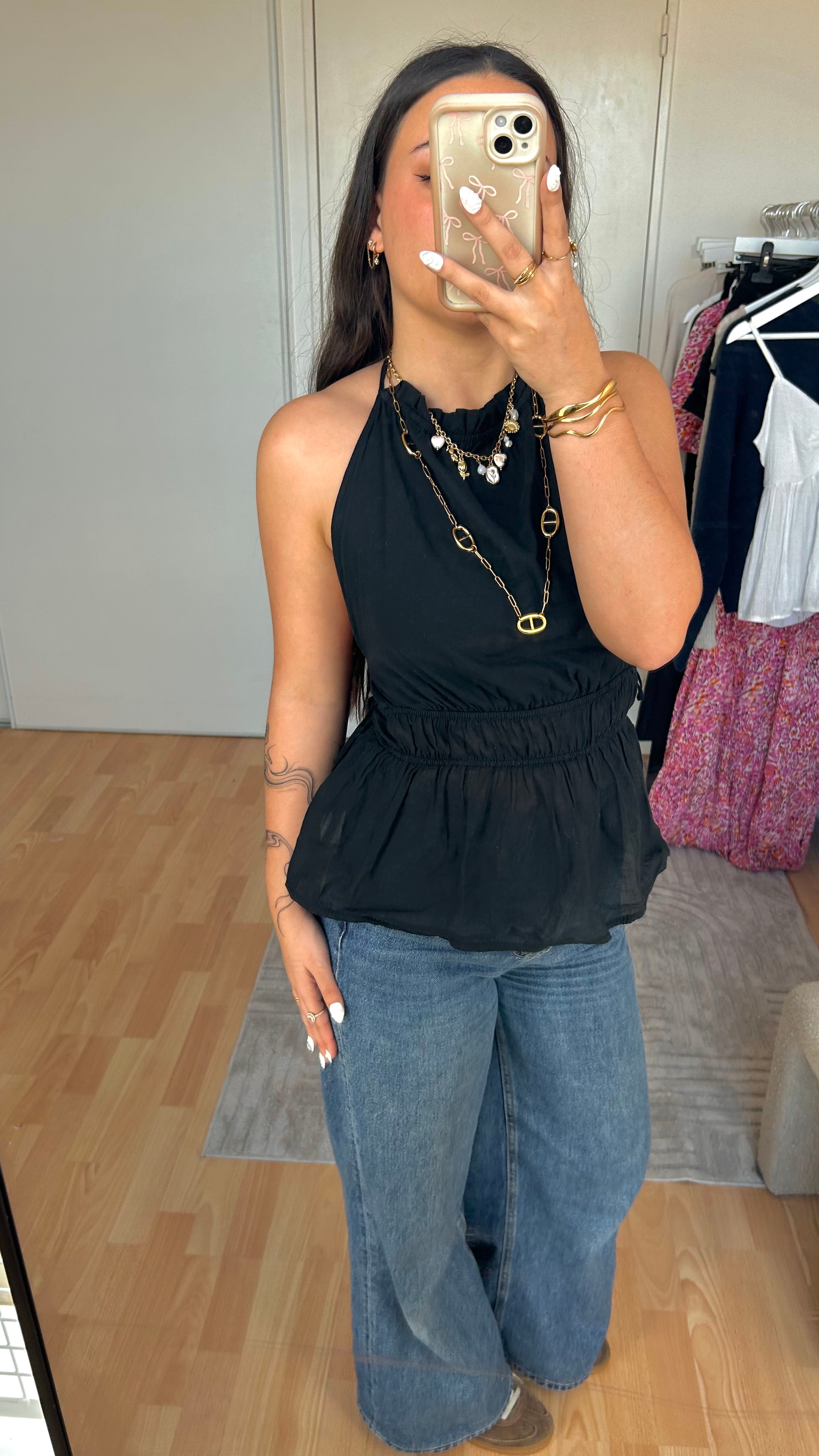 Top dos nu Carla Noir