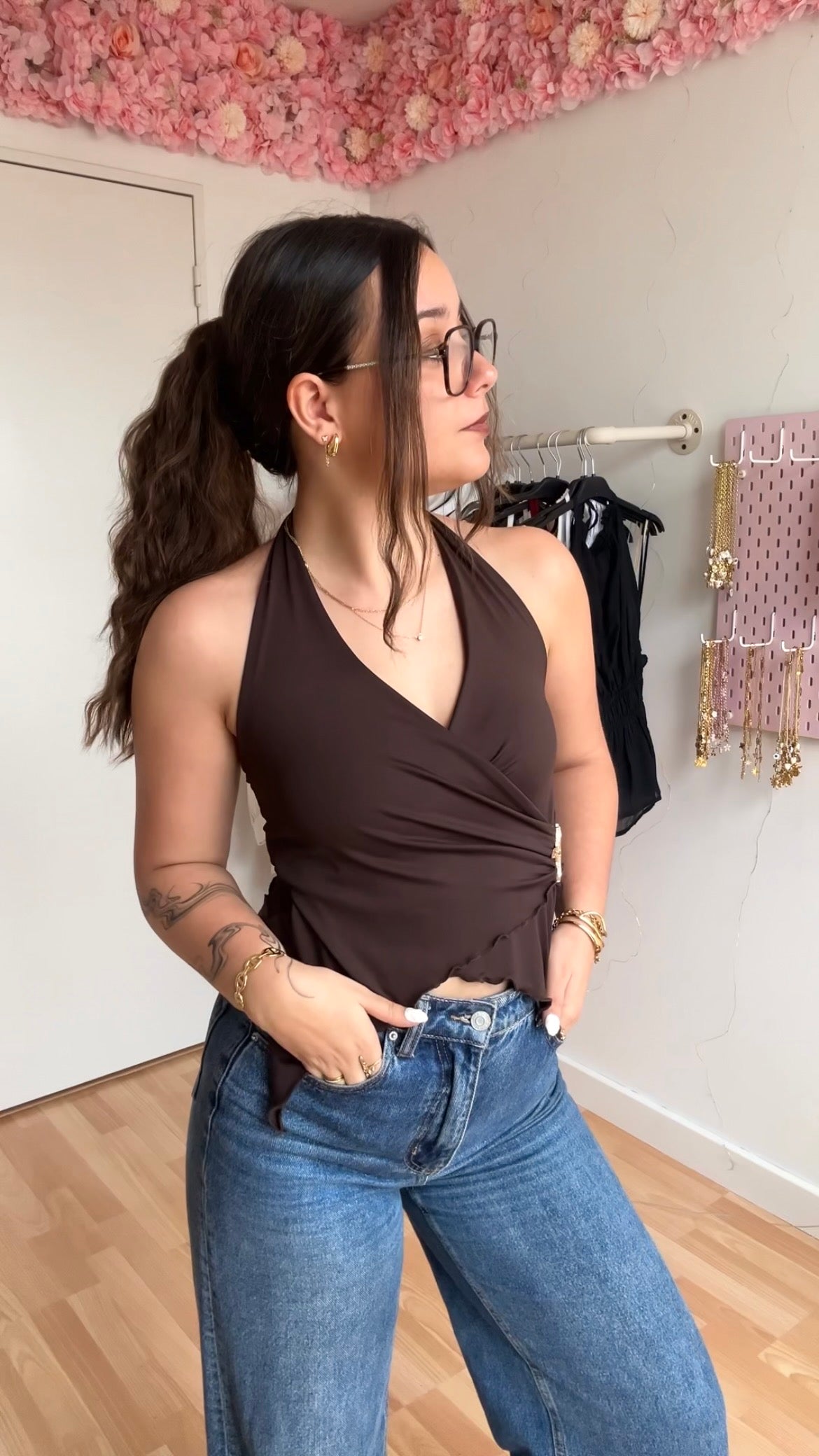 Top dos nu Stella Chocolat