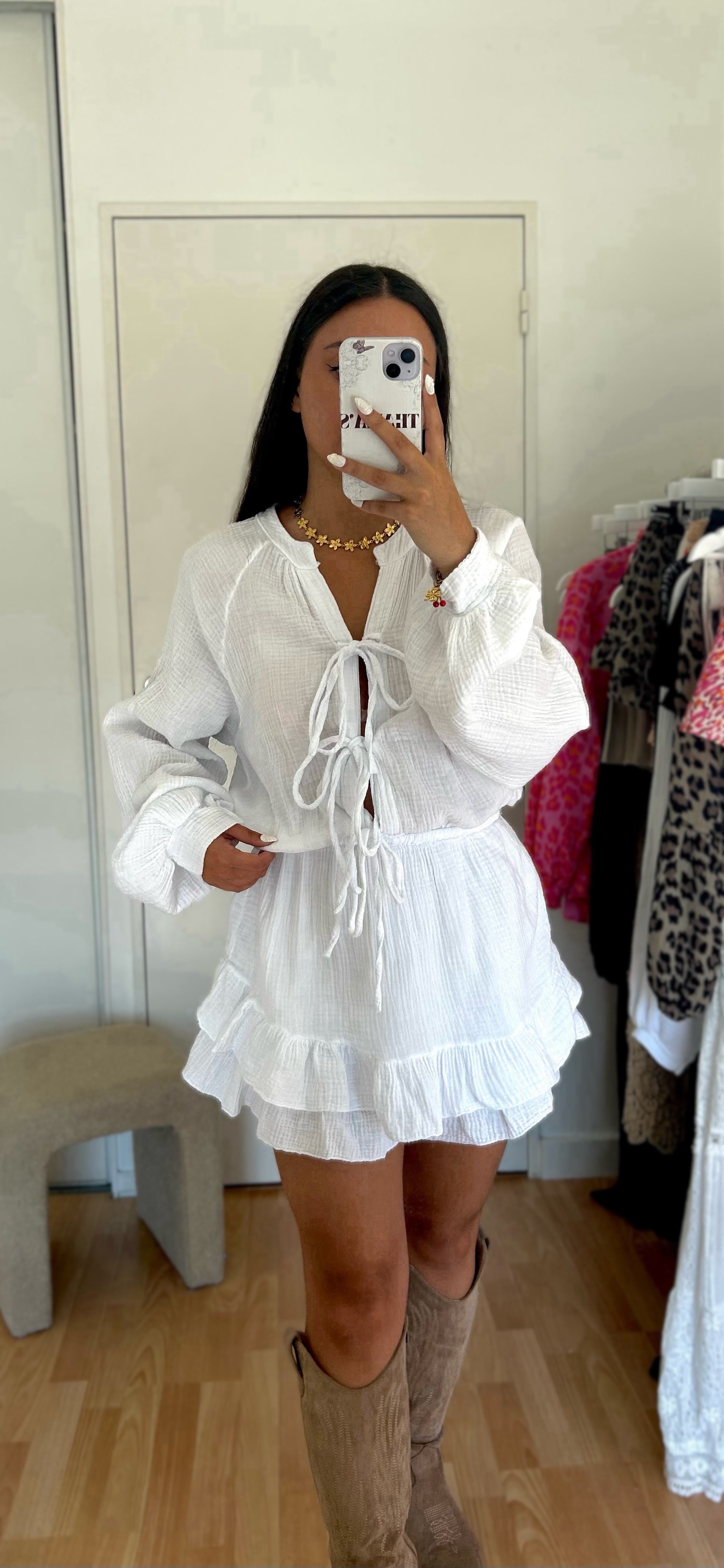 Combishort Daisy blanche