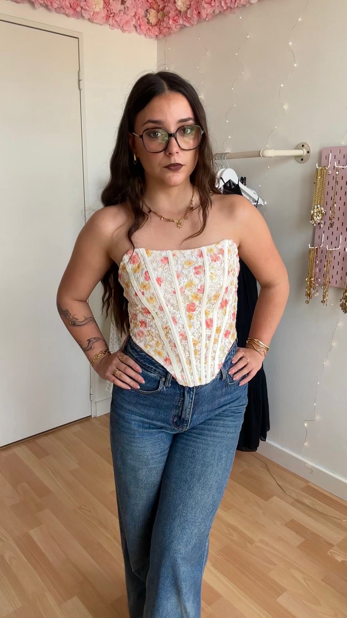 Corset Flora Blanc