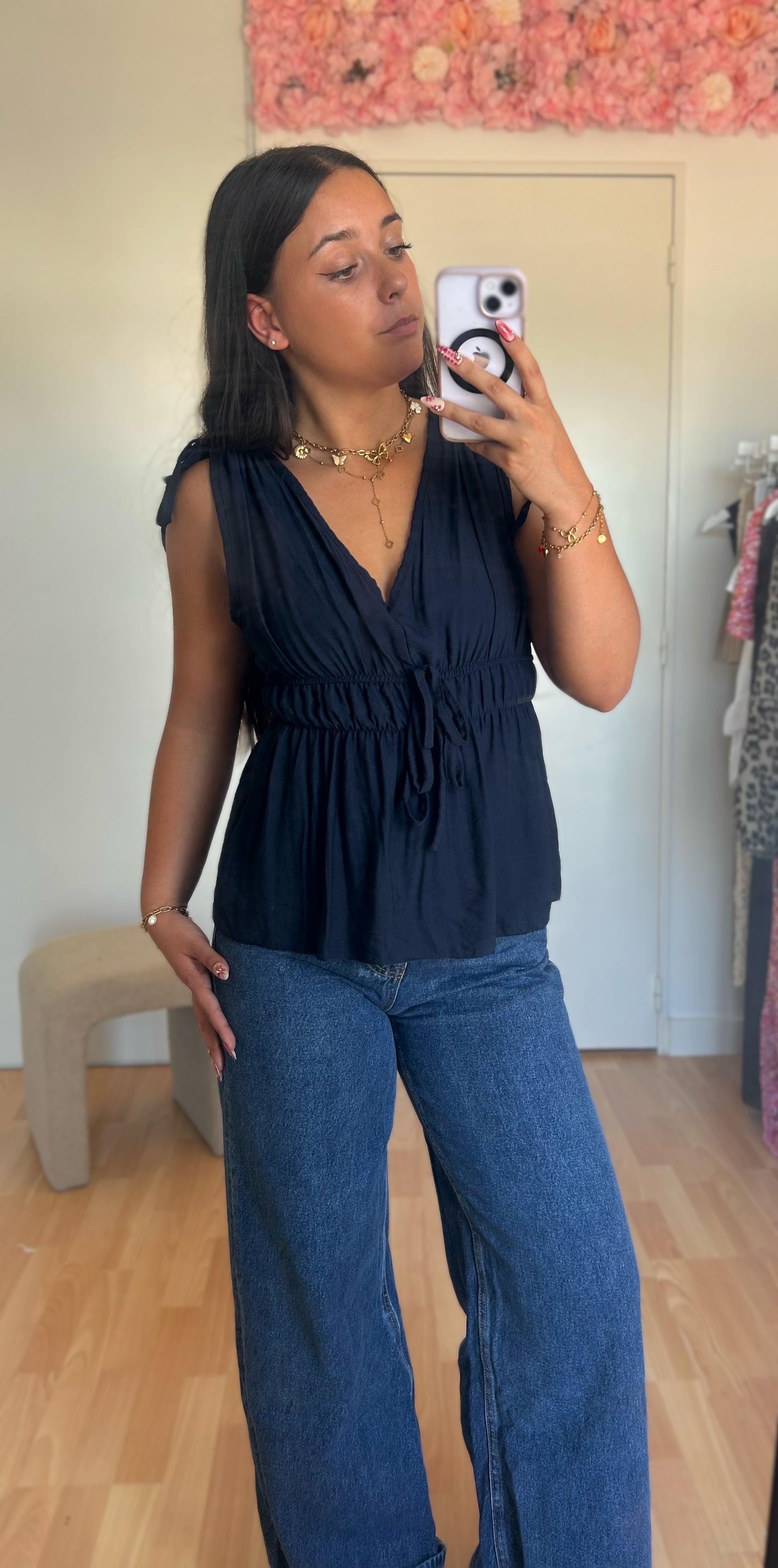Top Chloé Bleu