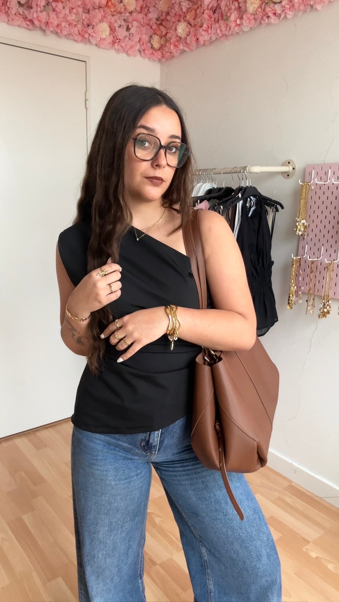 Top asymétrique Elsa Noir