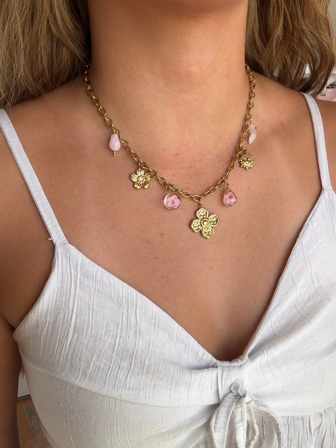 Collier Lily Pink