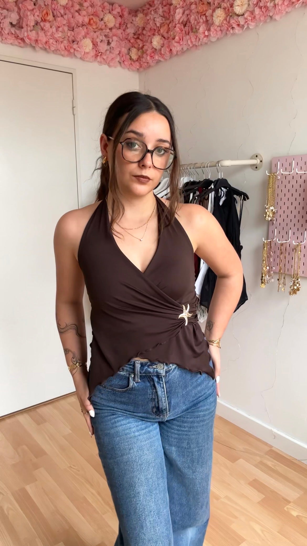 Top dos nu Stella Chocolat
