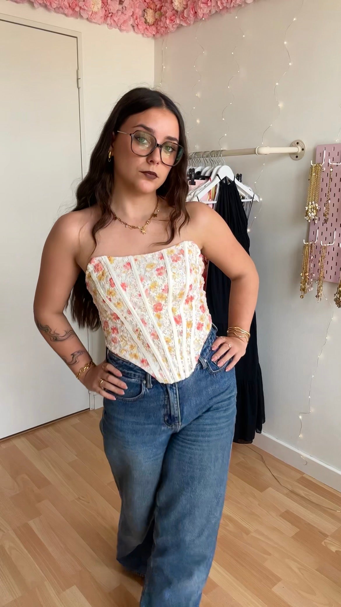 Corset Flora Blanc