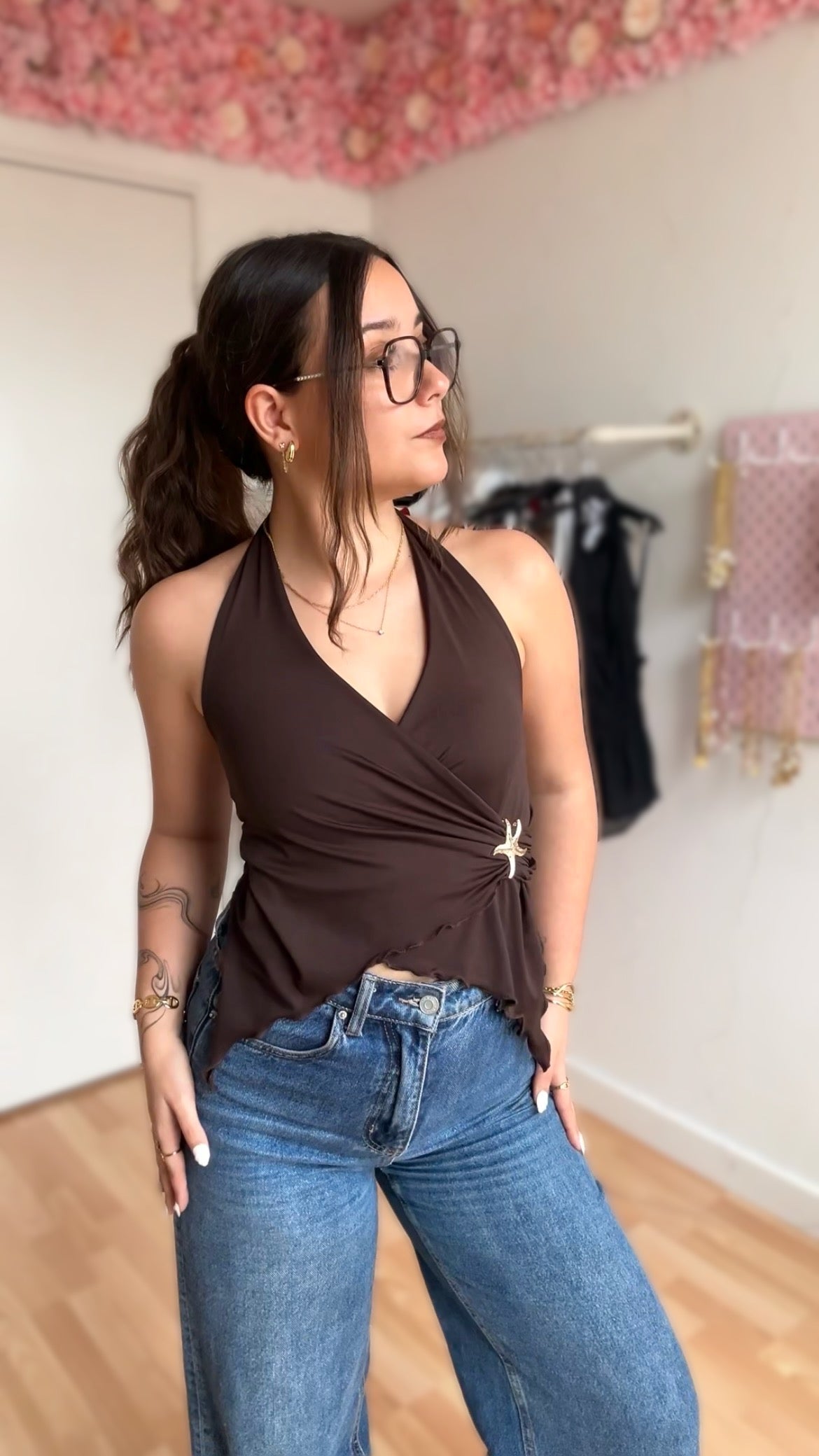 Top dos nu Stella Chocolat