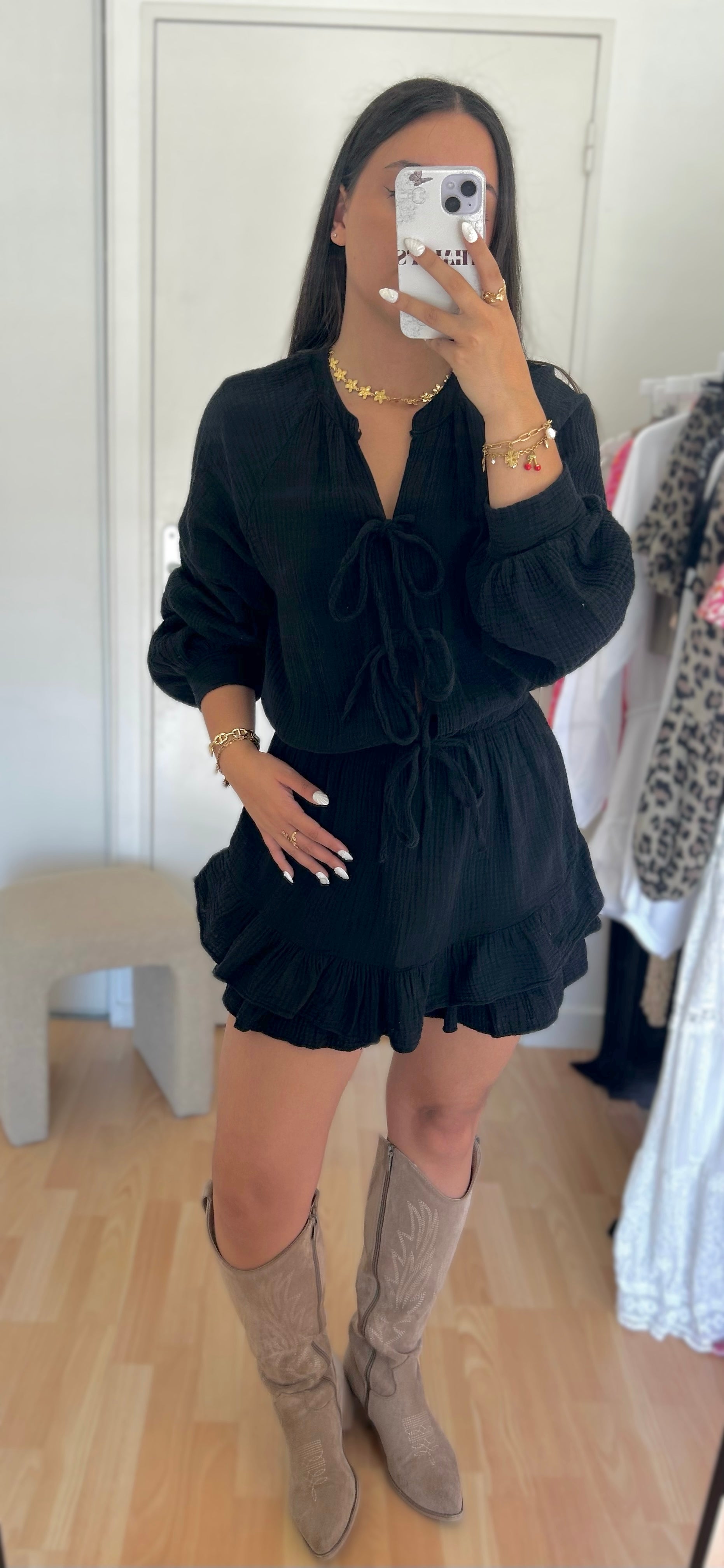 Combishort Daisy noire