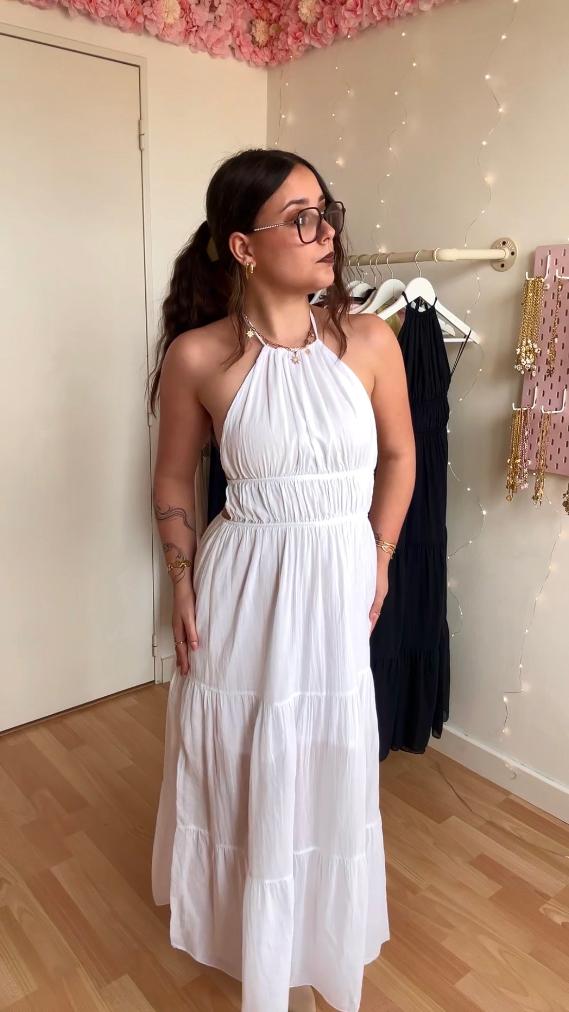 Robe dos nu Carla blanche