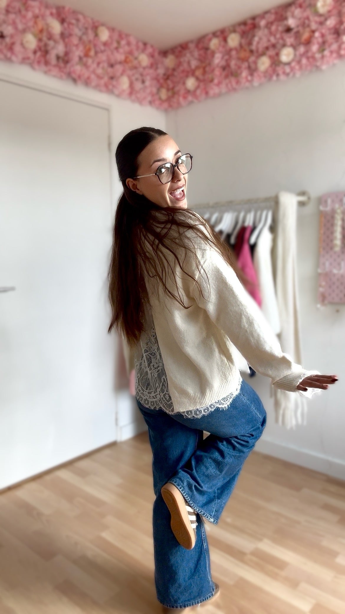 Pull Ambre Blanc