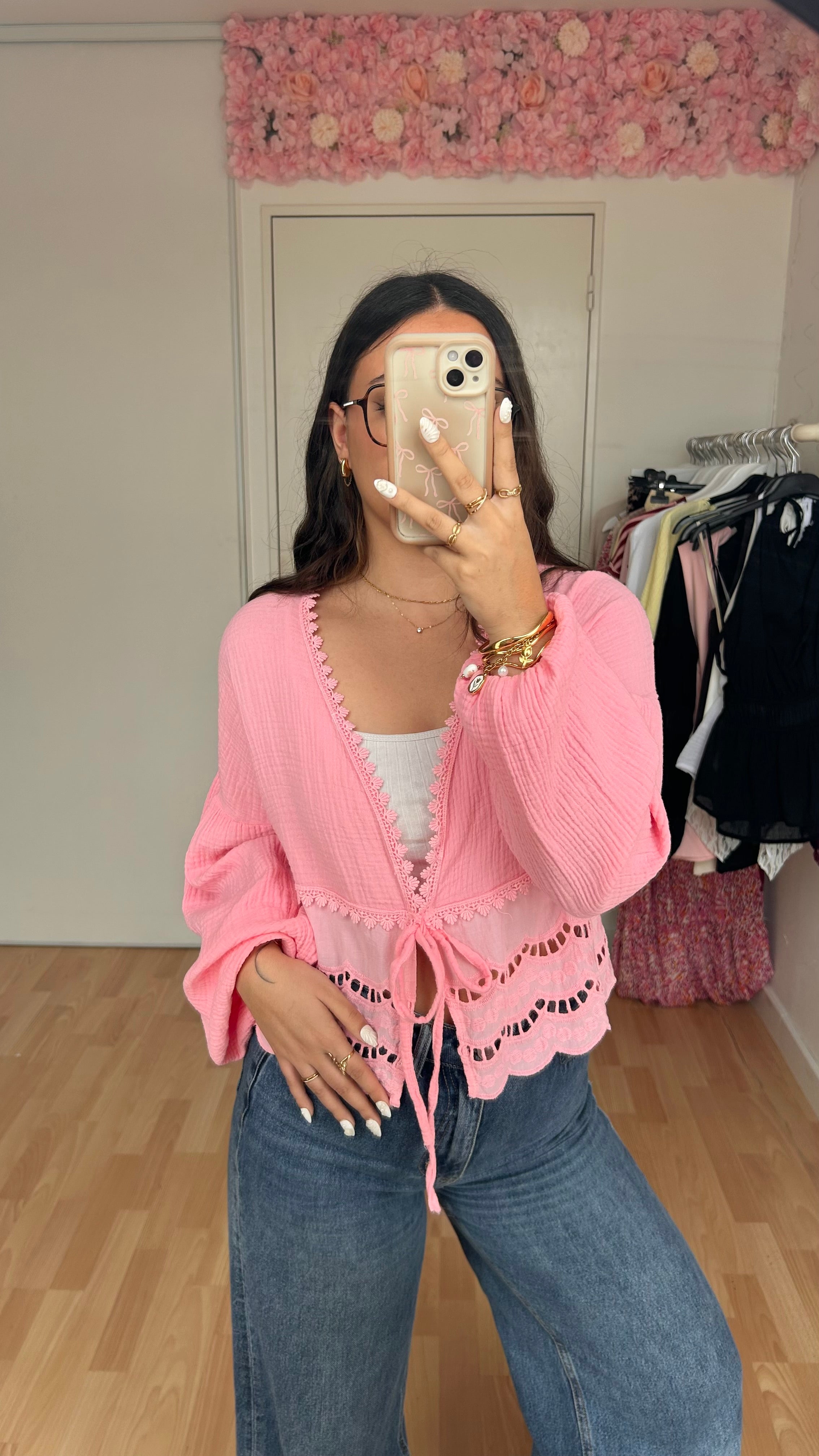 Blouse brodée Lila Rose