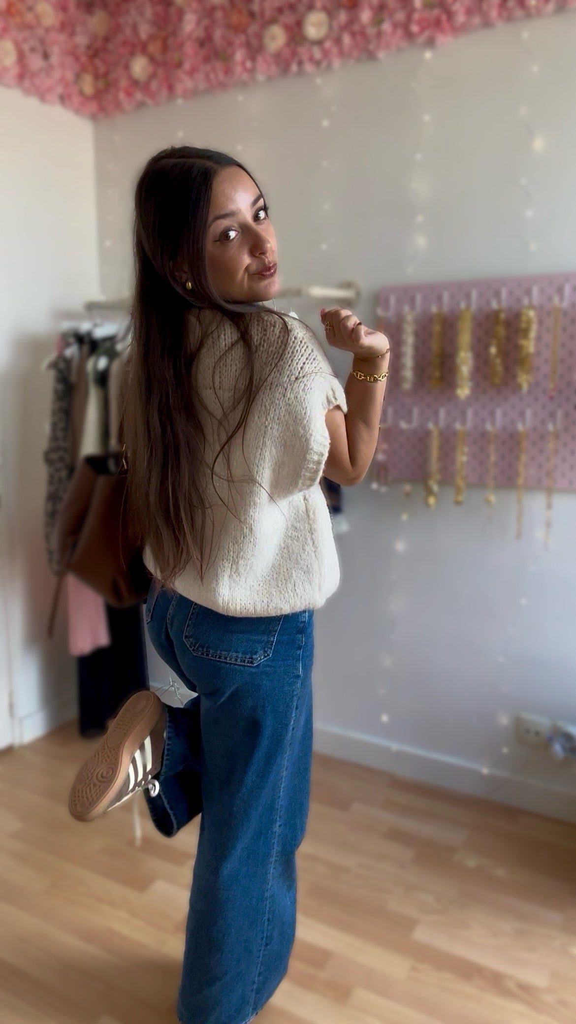 Pull sans manches Manon Crème