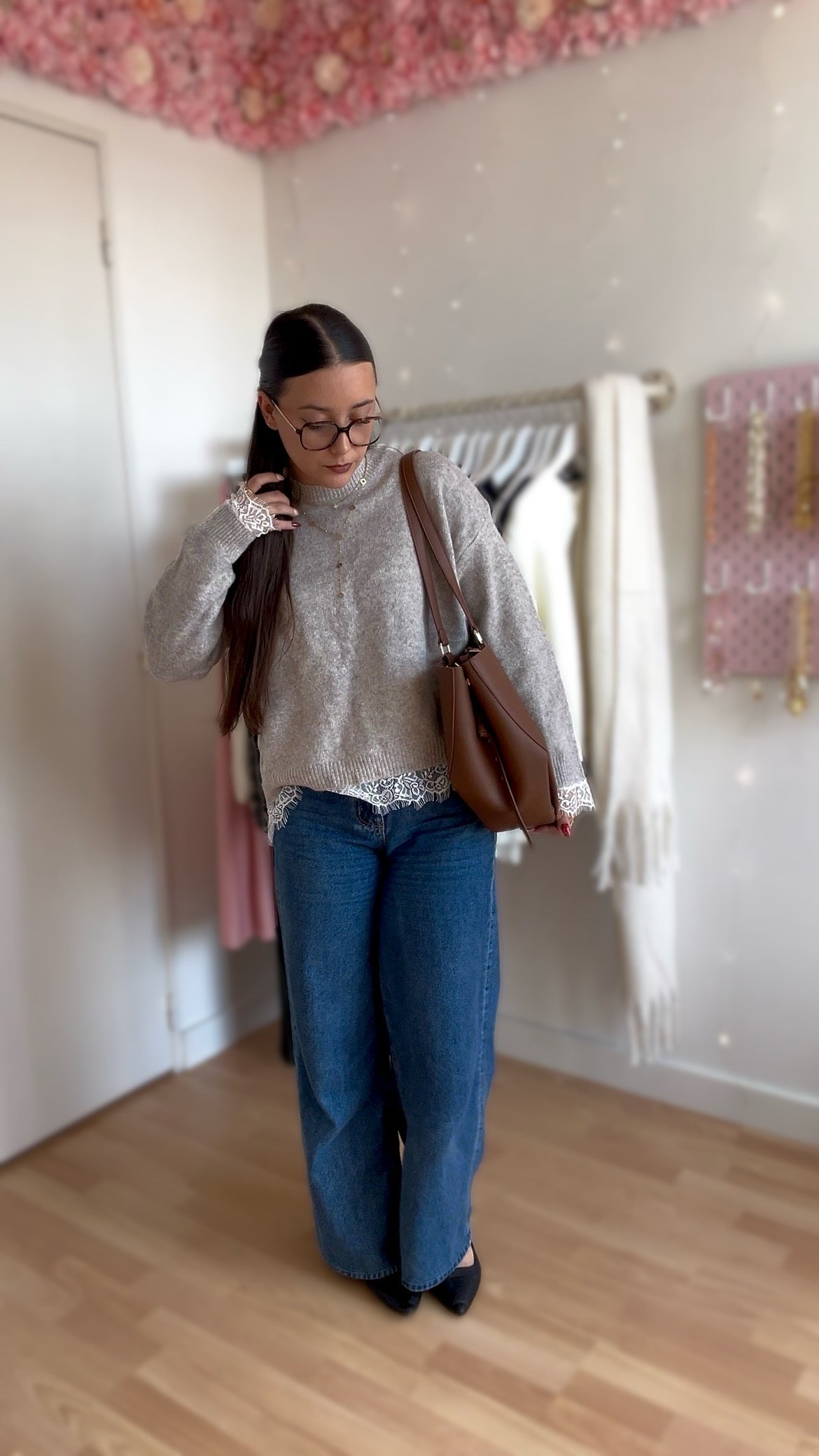 Pull Ambre Taupe Clair