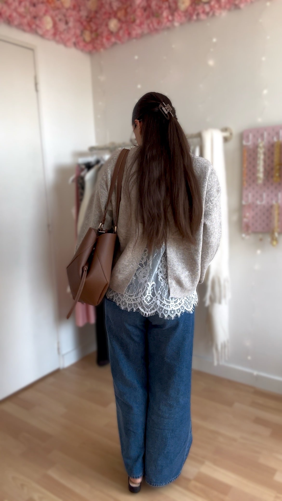 Pull Ambre Taupe Clair