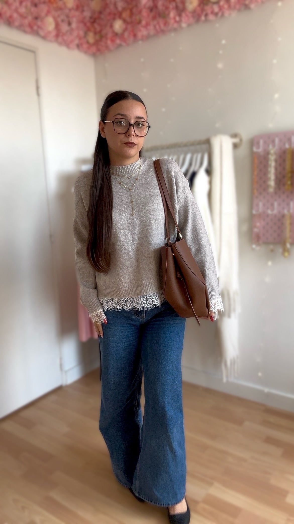 Pull Ambre Taupe Clair